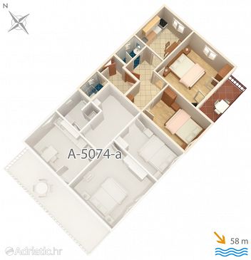 Apartment A-5074-b - Apartments Jezera (Murter) - 5074