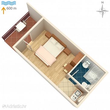 Studio flat AS-5103-a - Apartments Murter (Murter) - 5103