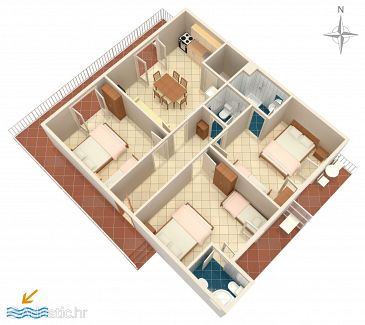 Apartment A-515-a - Apartments Podaca (Makarska) - 515
