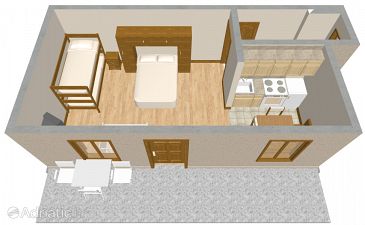 Studio flat AS-520-a - Apartments Podgora (Makarska) - 520