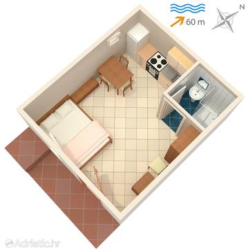Studio flat AS-5211-a - Apartments and Rooms Stomorska (Šolta) - 5211