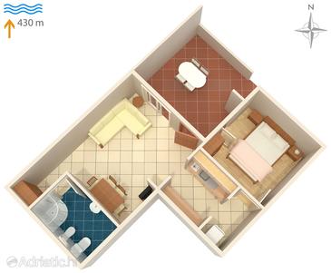 Plan Vantačići, Plan u smještaju tipa apartment, WIFI.