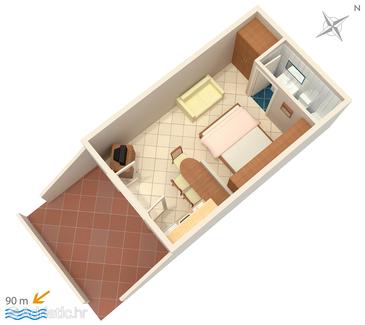Studio flat AS-5403-e - Apartments and Rooms Vrbnik (Krk) - 5403