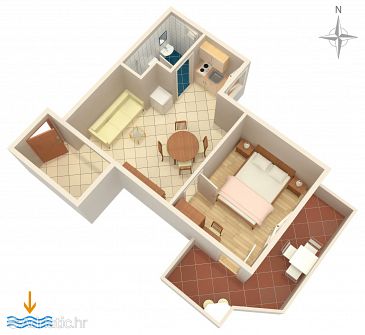 Apartment A-5409-d - Apartments Baška (Krk) - 5409