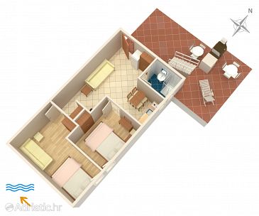 Apartment A-5410-c - Apartments Punat (Krk) - 5410