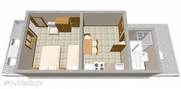 Studio flat AS-542-b - Apartments Basina (Hvar) - 542