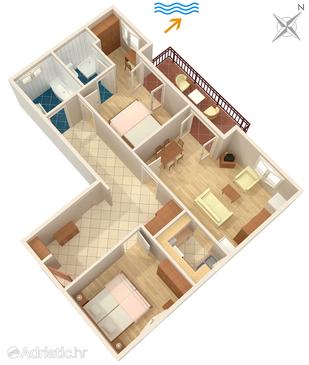 Apartment A-550-a - Apartments Medvinjak (Korčula) - 550