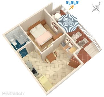 Apartment A-550-b - Apartments Medvinjak (Korčula) - 550