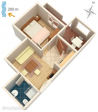 Apartment A-5548-d - Apartments Klenovica (Novi Vinodolski) - 5548