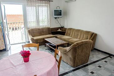 Living room Dramalj, Living room u smještaju tipa apartment, dostupna klima, dopusteni kucni ljubimci i WIFI.
