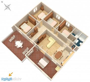 Apartment A-558-c - Apartments Tri Žala (Korčula) - 558