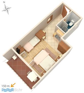 Studio flat AS-5585-b - Apartments Crikvenica (Crikvenica) - 5585