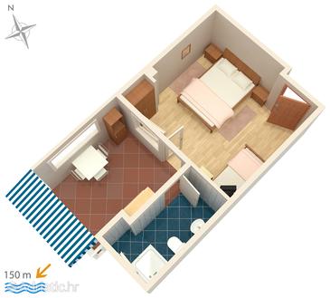 Studio flat AS-5585-c - Apartments Crikvenica (Crikvenica) - 5585
