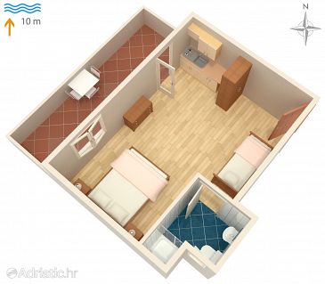 Studio flat AS-5685-a - Apartments and Rooms Uvala Lozna (Hvar) - 5685