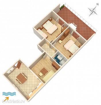 Apartment A-5698-a - Apartments Jelsa (Hvar) - 5698