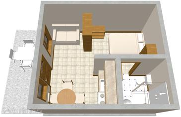 Studio flat AS-571-c - Apartments Žrnovska Banja (Korčula) - 571
