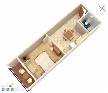 Apartment A-574-b - Apartments Brna (Korčula) - 574