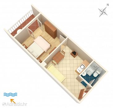Apartment A-604-a - Apartments and Rooms Polače (Mljet) - 604