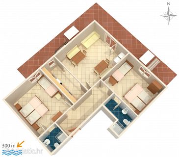 Plan Nemira, Plan u smještaju tipa apartment, WIFI.
