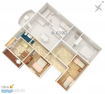 Apartment A-6190-b - Apartments Posedarje (Novigrad) - 6190