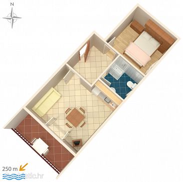 Apartment A-6231-a - Apartments Srima - Vodice (Vodice) - 6231