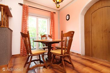 Dining room Pirovac, Dining room u smještaju tipa apartment, dostupna klima, dopusteni kucni ljubimci i WIFI.