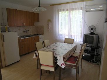 Dining room Pag, Dining room u smještaju tipa apartment, dostupna klima i dopusteni kucni ljubimci.