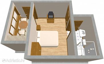 Studio flat AS-641-a - Apartments Orebić (Pelješac) - 641