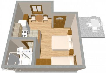 Studio flat AS-641-d - Apartments Orebić (Pelješac) - 641