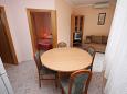 Dining room Novalja, Dining room u smještaju tipa apartment.
