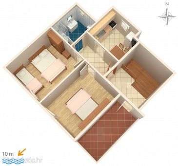 Apartment A-6425-a - Apartments Metajna (Pag) - 6425