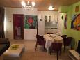 Dining room Metajna, Dining room u smještaju tipa apartment, WIFI.