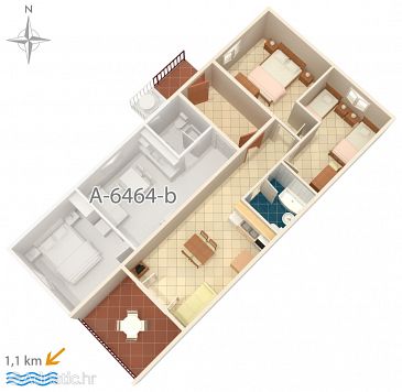 Apartment A-6464-a - Apartments Rabac (Labin) - 6464