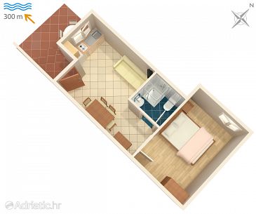Apartment A-6468-c - Apartments Povljana (Pag) - 6468