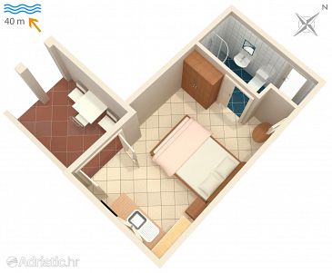 Studio flat AS-6656-b - Apartments Tučepi (Makarska) - 6656
