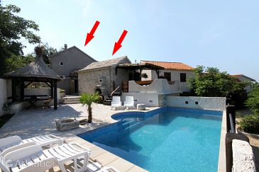 Property - Vacation Rentals 6685 Property Brela (Makarska) - Accommodation 6685 - Vacation Rentals with pebble beach.