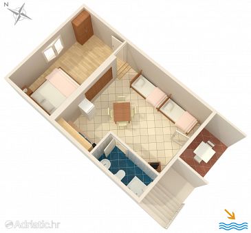 Apartment A-6736-a - Apartments Podaca (Makarska) - 6736