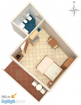 Studio flat AS-6784-b - Apartments Makarska (Makarska) - 6784