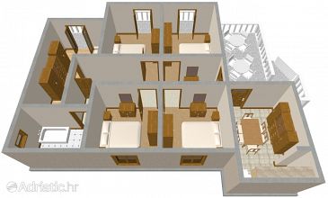 Plan Bibinje, Plan u smještaju tipa apartment, WIFI.