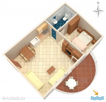 Apartment A-6863-a - Apartments Rastići (Čiovo) - 6863