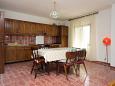 Dining room Ždrelac, Dining room u smještaju tipa apartment.