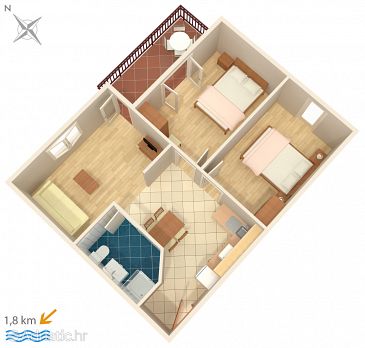Apartment A-6951-c - Apartments and Rooms Novigrad (Novigrad) - 6951