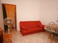Obývacia izba Funtana, Obývacia izba v ubytovacej jednotke studio-apartment.