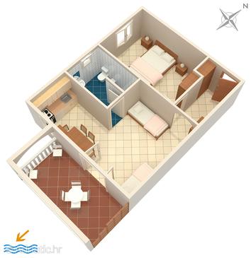 Apartment A-707-a - Apartments Sumartin (Brač) - 707