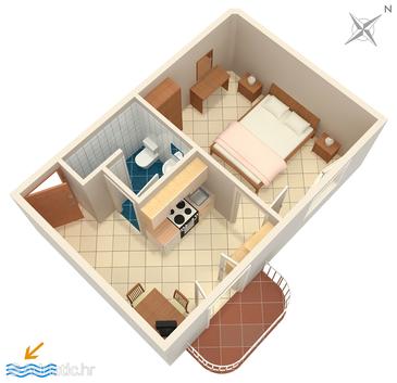 Apartment A-707-c - Apartments Sumartin (Brač) - 707