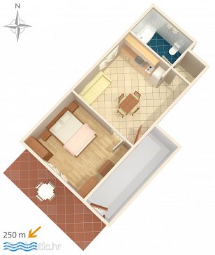Apartment A-7117-b - Apartments Tribunj (Vodice) - 7117