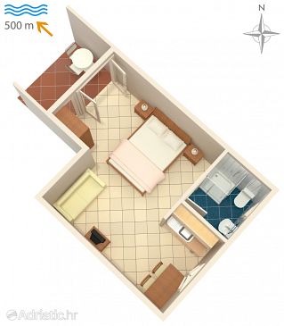 Studio AS-7171-a - Ubytování Umag (Umag) - 7171