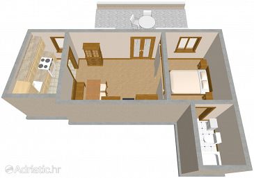 Studio flat AS-719-a - Apartments Sutivan (Brač) - 719