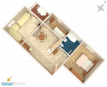 Apartment A-7221-a - Apartments Medulin (Medulin) - 7221