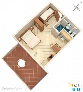 Studio flat AS-7240-b - Apartments Ližnjan (Medulin) - 7240